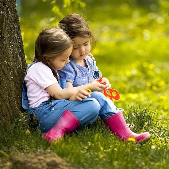 2Pcs Nature Exploration Toy Skill Development Hand-eye Coordination Smell-less Plastic Scissor Clamp Small