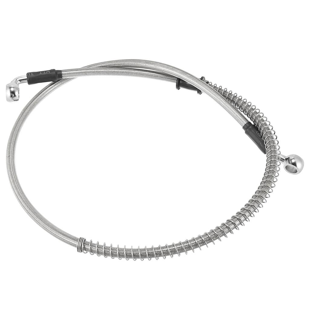 Motoforti Motorcycle Brake Clutch Universal Hose Line Pipe Hydraulic Reinforced Stainless Steel Braided Silver Tone 90cm Length
