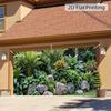 2D Rainforest Stone Landscape Lush Greenery Patio Photo Background