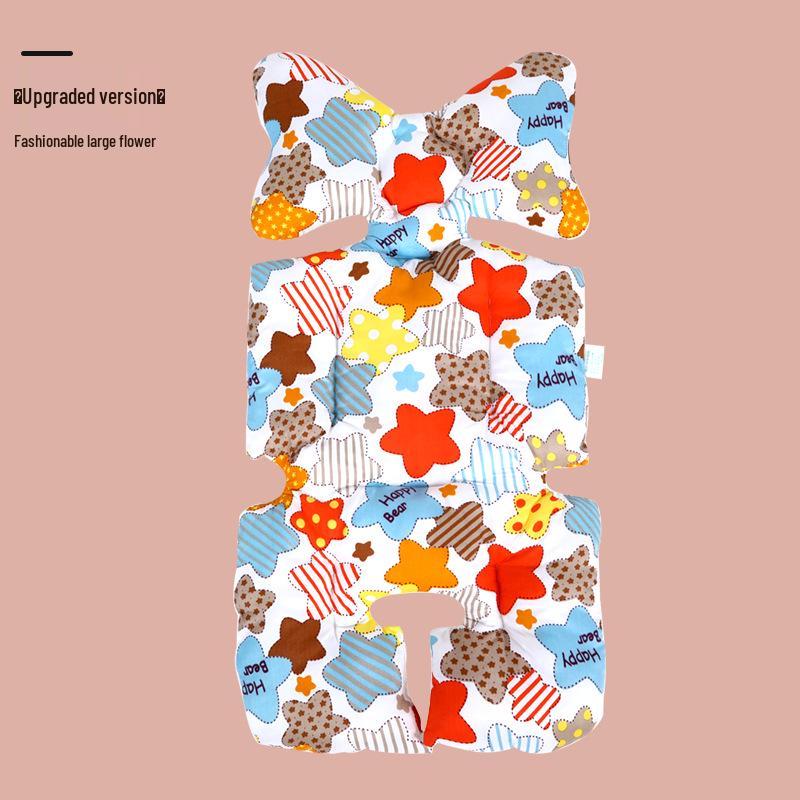 

Мягкая дышащая подушка на сиденье детской коляски, моющаяся хлопковая подкладка для коляски или стульчика для кормления 75*38CM