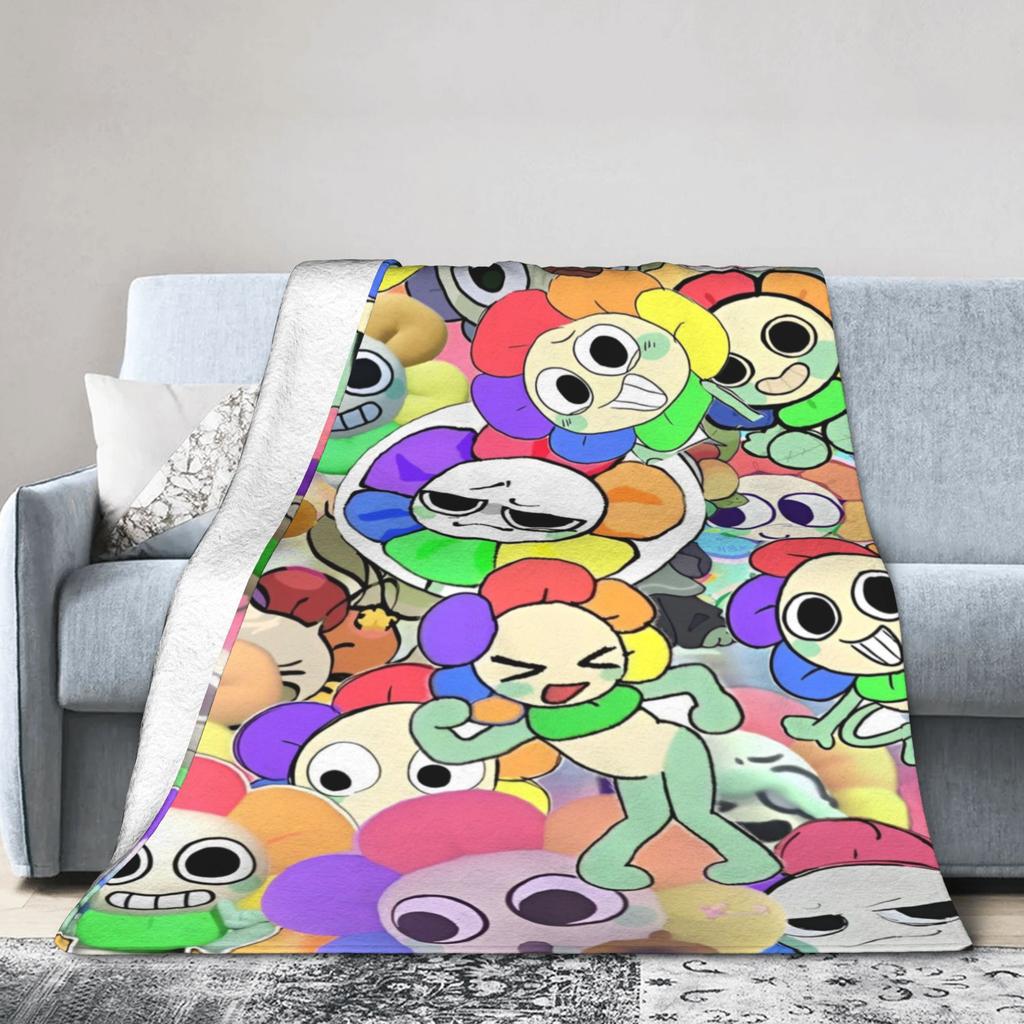 Dandys World Vee Shelly Goob Gigi Strickdecken Fleece Cartoon Superweiche Überwürfe für Bett, Couch und Tagesdecke