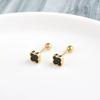Neue Mini Lucky Clover Ohr Knochen Nagel Titan Stahl Ohrringe Gewinde Schraube Schnalle Einfache Hundert Temperament Damen Ohrringe