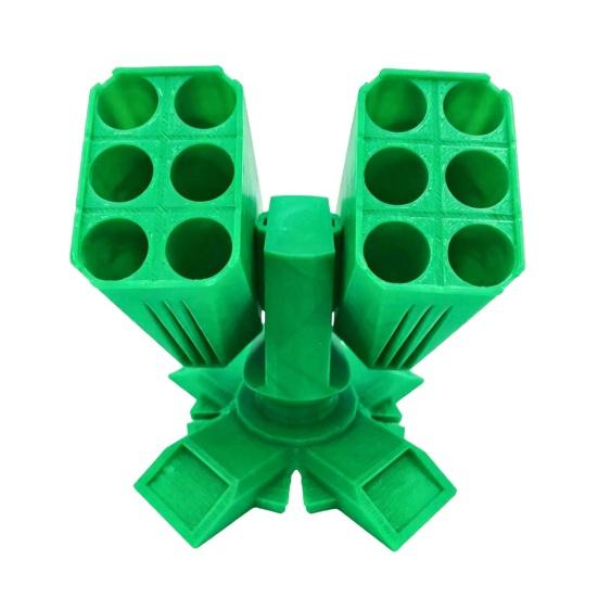 3D Printed Missiles Launcher Pen Holder, Rocket Launcher Pencil Cup for Desk, Multi-compartments Stationery Organizer Box for Home Office Classroom
