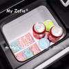 For Deepal S09 2025 2026 Car Central Control Refrigerator Silicone Pad anti Slip Cup Holder Beverage Fixed Grid Car Interior