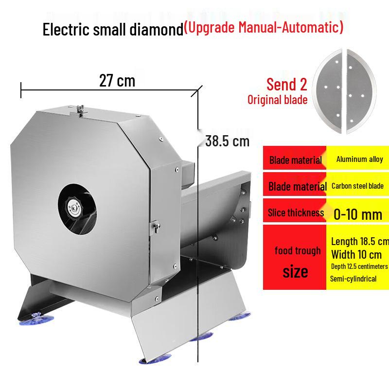 Stainless Steel Hand-Crank Slicer for Vegetables & Fruits