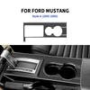 Real Soft Carbon Fiber Sticker For Ford Mustang 2005 2006 2007 2008 2009 Accessories Interior Trim Car Gear Shift Panel Cover