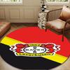 Football Club Emblem lion Round Rug for Livingroom,Bedroom, Palyroom, Chair Rug, Area rug, Circle Carpet, Large Size Fan Christmas gift