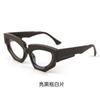 European and American style myopia glasses large frame irregular cat eye sunglasses Spice girl street shooting modeling UV protection sunglasses