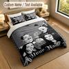 3Pcs Bedding Set Custom Name Text, 1 Sheet 2 Pillowcases Home Bed DecorThe Addams Family