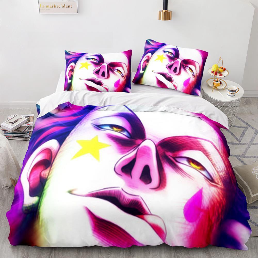 Neue Mode HUNTER×HUNTER Bettwäsche-Set Einzelbett Twin Full Queen King Size Bettset Erwachsener Kind Schlafzimmer Bettbezug Sets 3D-Druck Anime