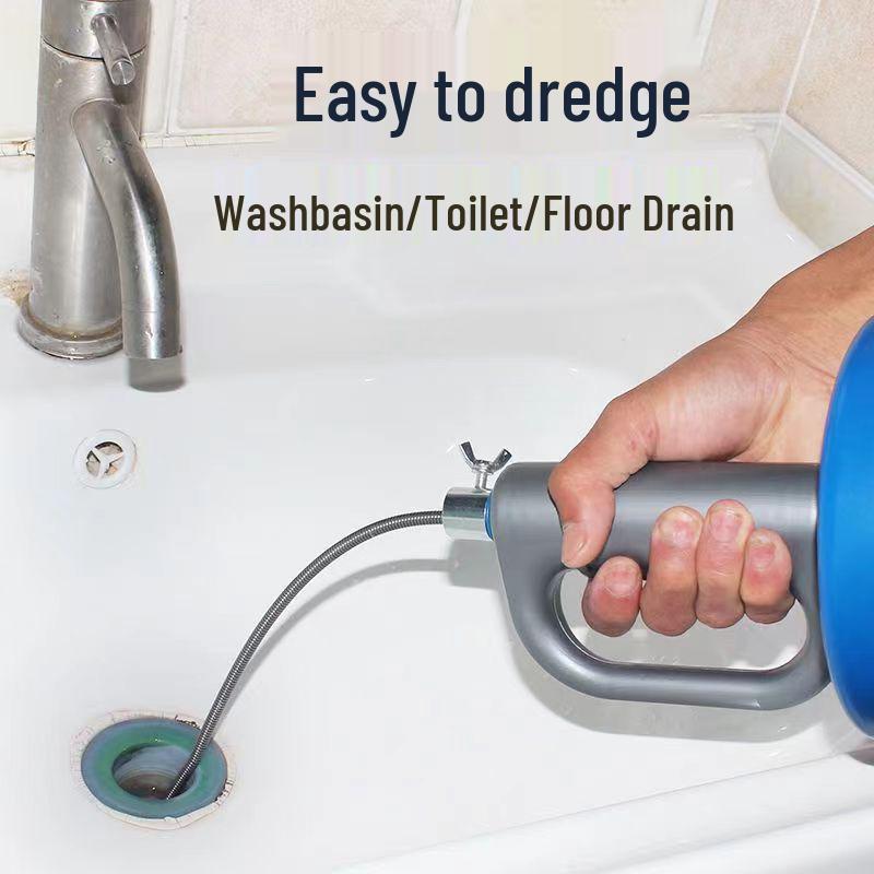 Electric Pipe Dredging Drill for Toilets, Kitchens, and Floor Drains