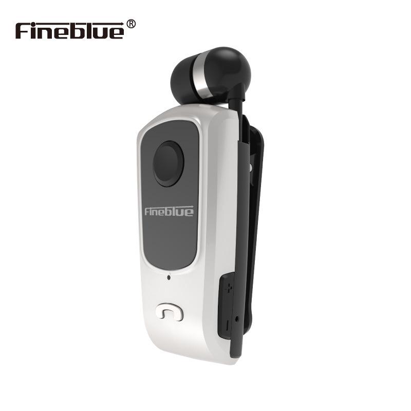 Jialan F920 Retractable Bluetooth Earphone, Wireless Fast-Charge, Clip-On Design for Business and Gaming