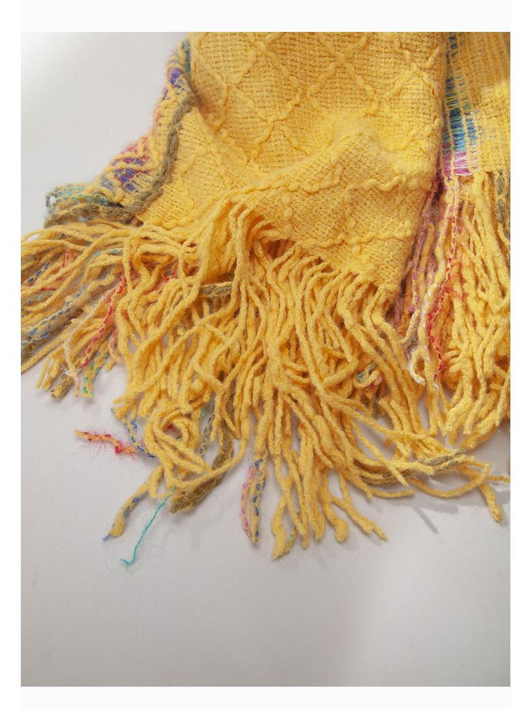 Kawanishi Yunnan Ethnic Yellow Shawl Cape Women's Outerwear