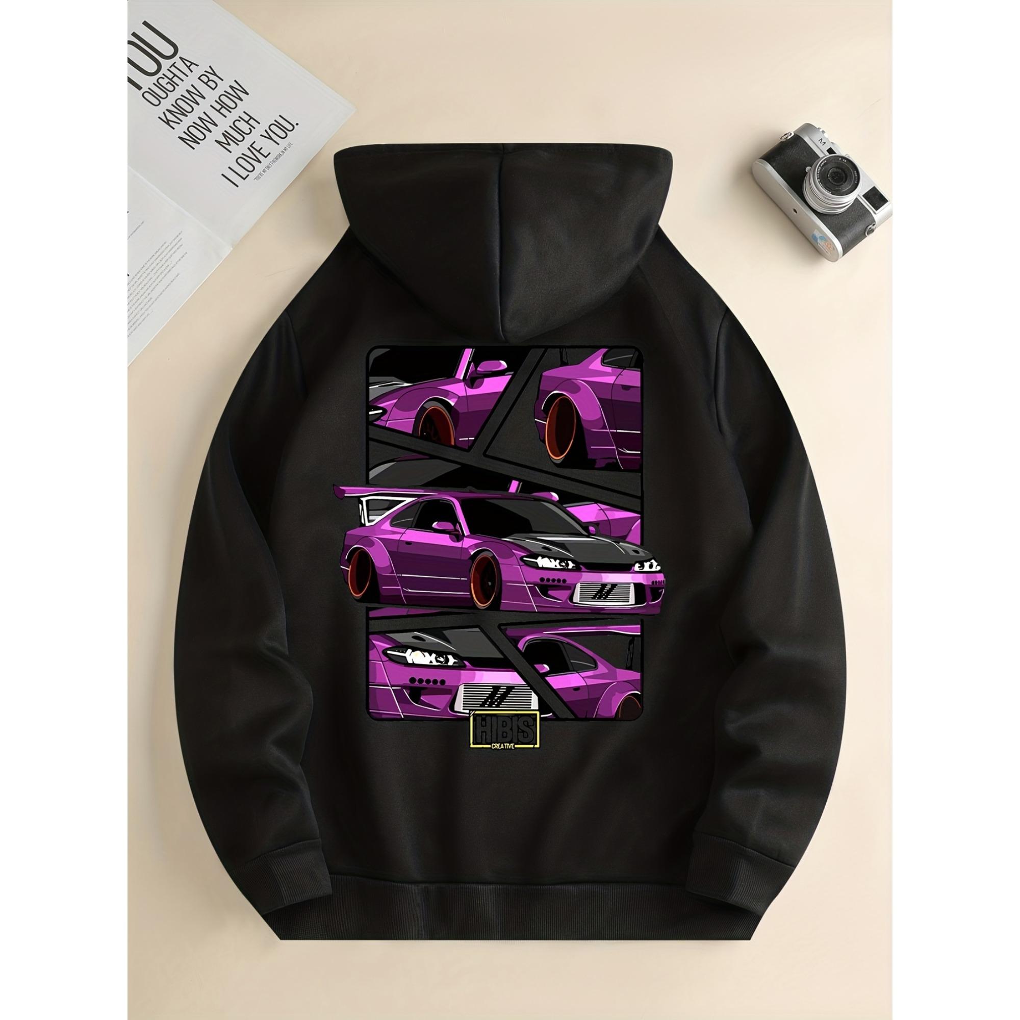 

Men’s Hoodie with Racing Car Graphic Print Oversized Pullover Sweatshirt Casual Streetwear Long Sleeve Fashion Hoodie for Men 3XL