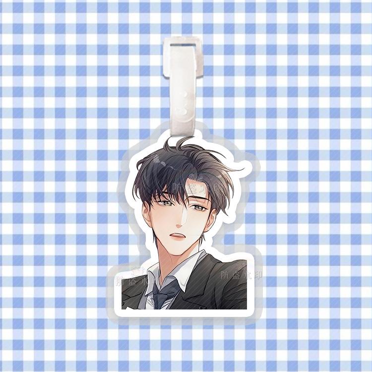 Male Group Suitcase & Backpack Tag Charm with Hanging Chain - Douyin Peripheral