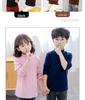 Kids' 2024 Cotton High Neck Long Sleeve T-Shirt – Cozy, Trendy Autumn/Winter Base Layer for Boys & Girls.