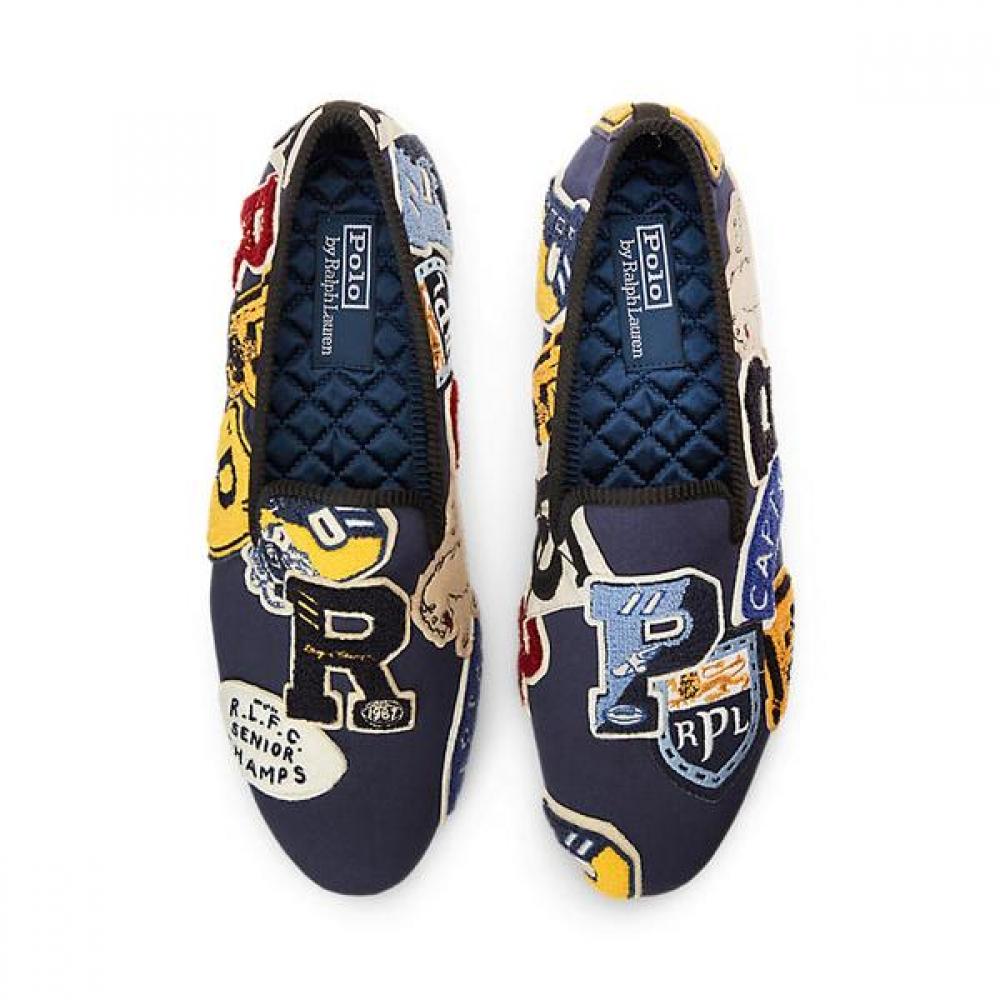 Polo Ralph Lauren Men S Logo Patch canvaS Slipper Mapoftw0z220033410