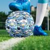 Football Team City FC Print Size 5 Soccer Ball, PU Wear Resistant Football for Match Training and Daily Practice, Birthday Gift for Soccer Fans