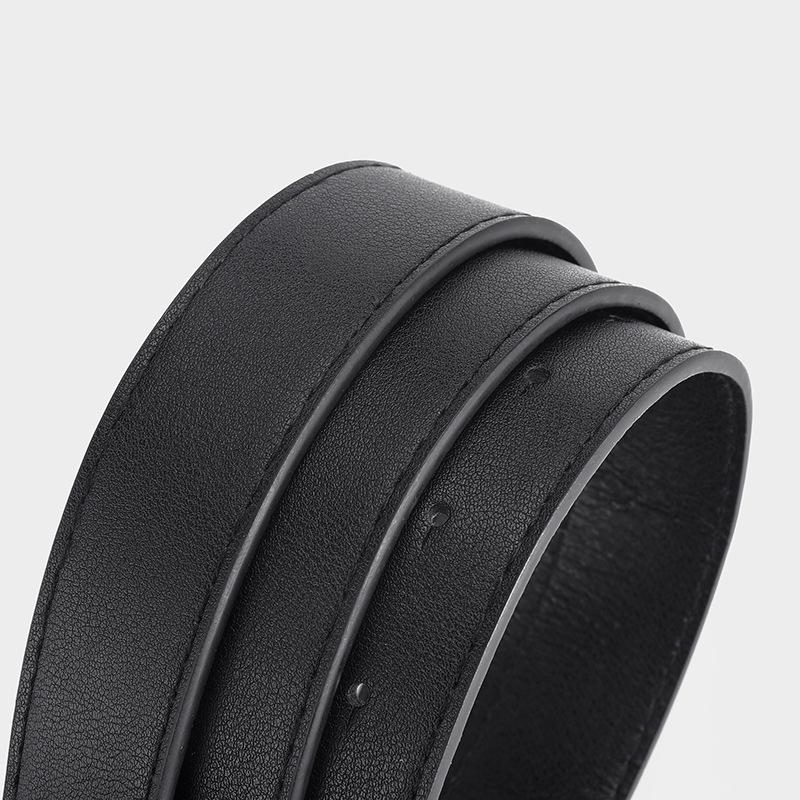 Black Pu Trendy Leather Belt For Fashionable And Casual Wear Perfect For All Occasions