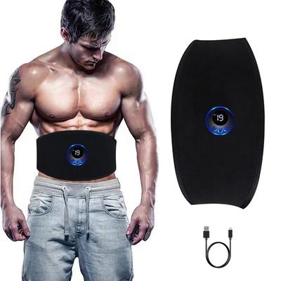 EMS Bauchmuskeltrainer Schlankheitsgürtel Vibrationsmassagegerät Taille Straffen Bauchtraining Für Männer Frauen Fitness