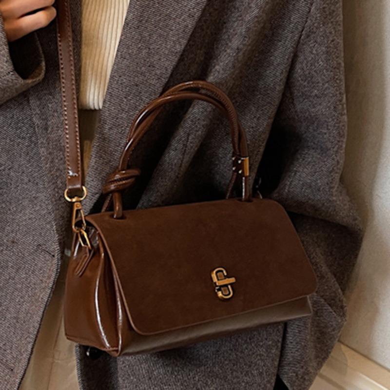 Fashion Portable Small Square Bag Women's Autumn New Retro Trend Messenger Bag Niche Texture Shoulder Bag