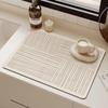 Wabi-Sabi Style Quick-Dry Diatom Mud Kitchen Mat - Water Absorption & Heat Insulation, Easy To Clean. Perfect for Countertops.