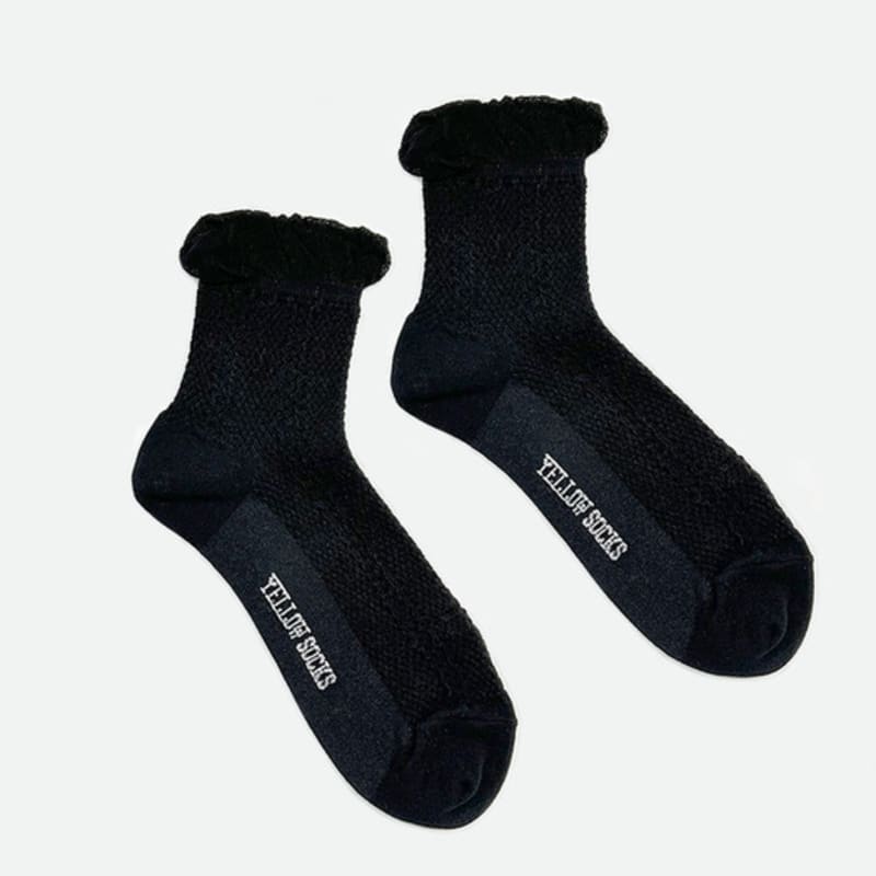 YELLOWSOCKS SHORT SOCKS LILLY BLACK