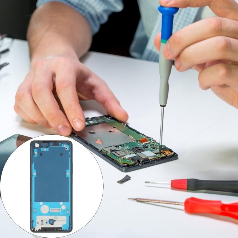 Upgrades Metal Plastic Phone Frame Strong LCD Frame Simple Installation for Note 14 Phone Enhances Screen Protect