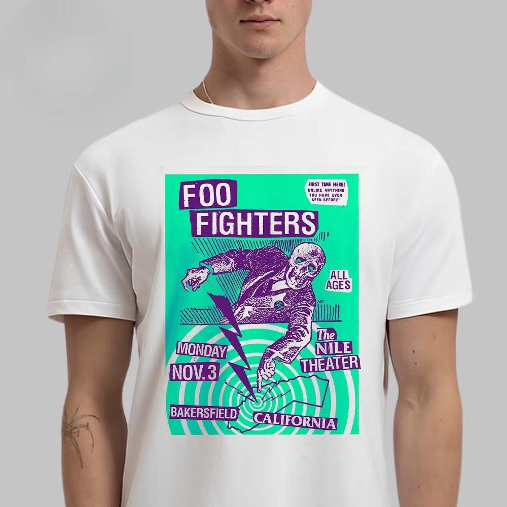 Foo Fighters London 2026 Show Graphic Tee Dark Scientist Rock Poster Streetwear Casual Unisex