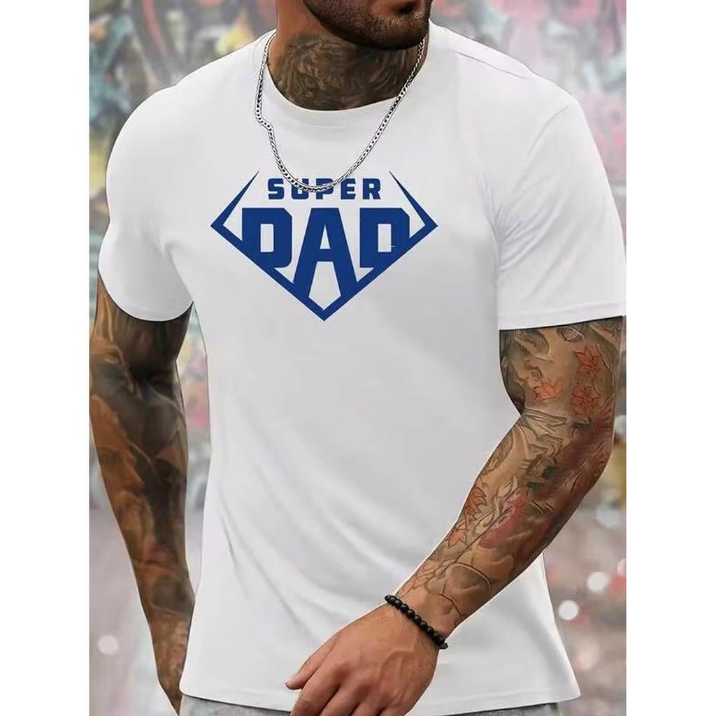Unisexs Summer Fashion Tshirt With Unique Letter Print Design Casual Round Neck Polyester Machine Washable