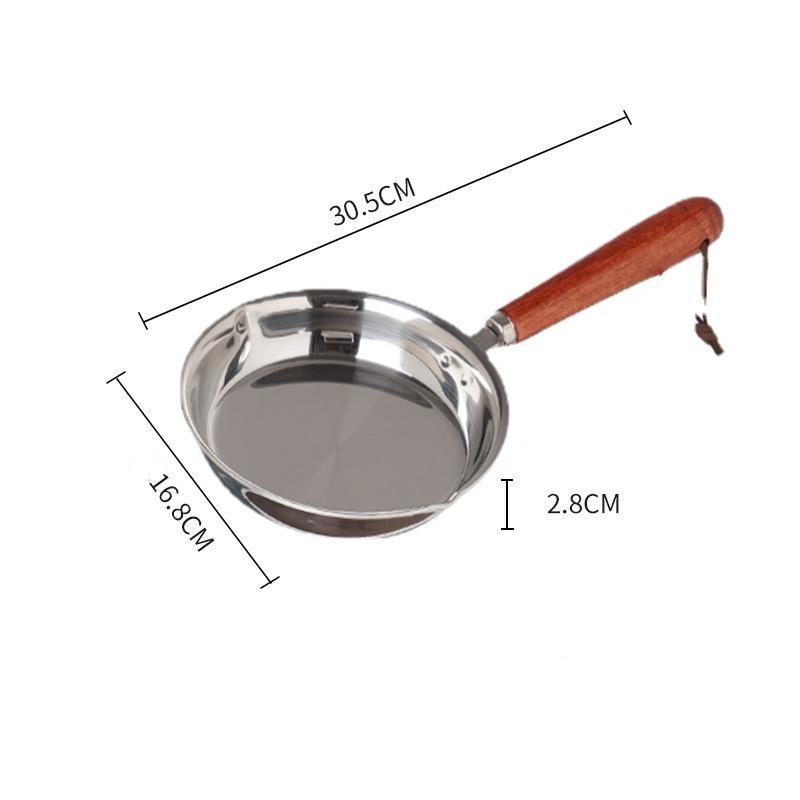 316 Stainless Steel Oil Pot Egg Frying Pan Mini Soup Milk Pot Cooking Saucepan Scalding-proof Kitchen Tool Cookware Accessories