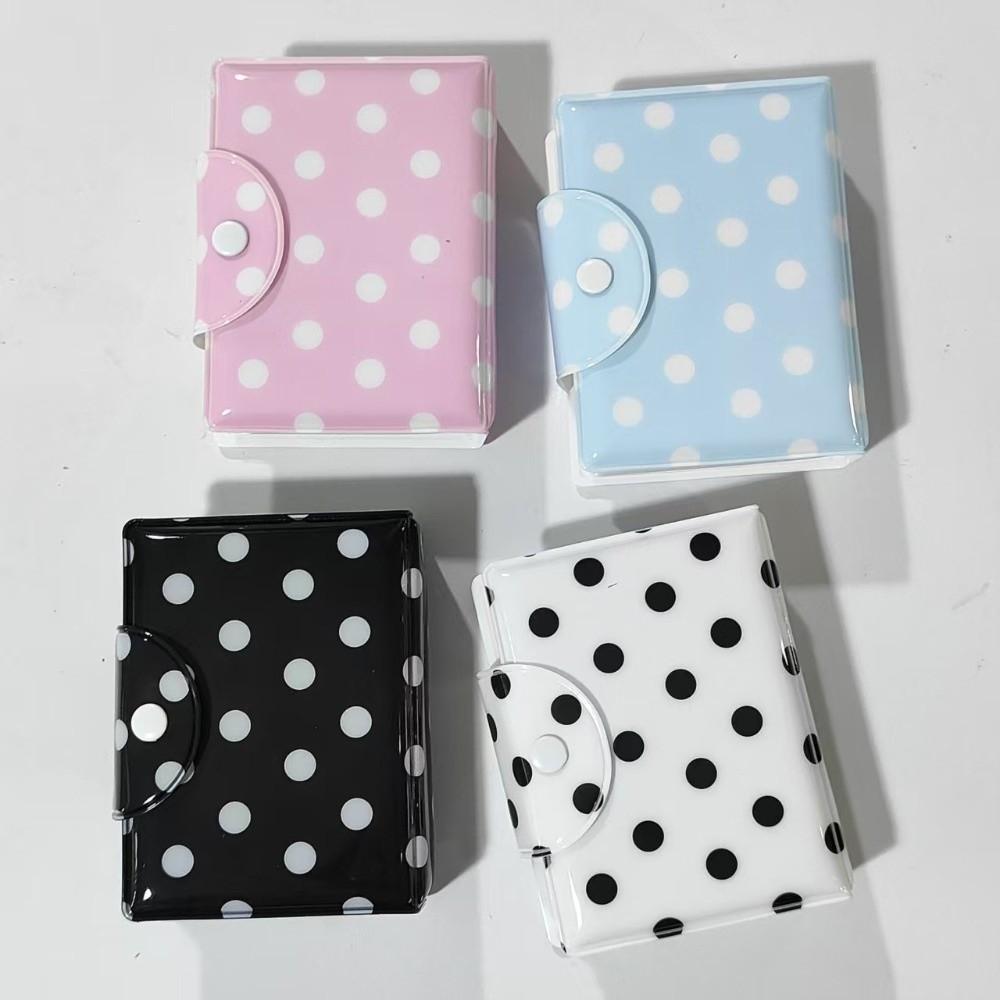 40 Slots Photocard Binder Polka Dot Idol Picture Storage Book Portable Photo Album