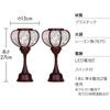 Buddhist altar shop Takita Shoten Bon lantern Mini lantern Honoka LED cordless 6532 Height 27 cm x Width 15 cm Standing lantern with certificate