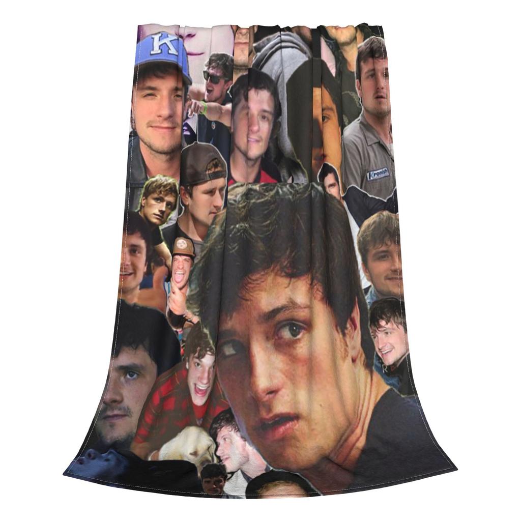 Josh Hutcherson Collage Blanket Super Soft Flannel Sofa Throw Blanket for Couch Bedding Travel Throws Bedspread Quilt