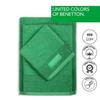 Serviettes de toilette - CASA BENETTON - Lot de 3 pièces - 100% coton - 450 g/m2 - Vert