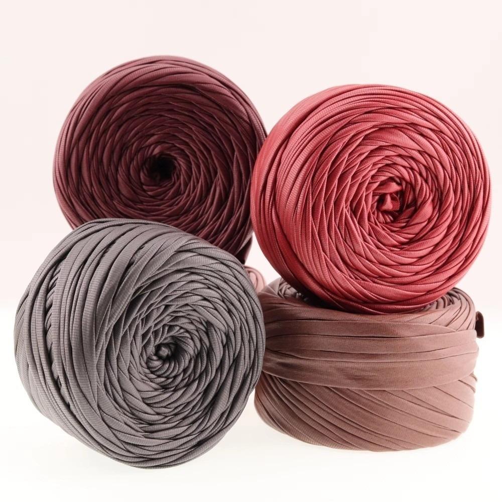 200g/Roll New Nappa Matte Faux Leather Yarn Faux Leather Material Solid Color Knitting Yarn Woven Yarn Crafts Yarn DIY Knitting
