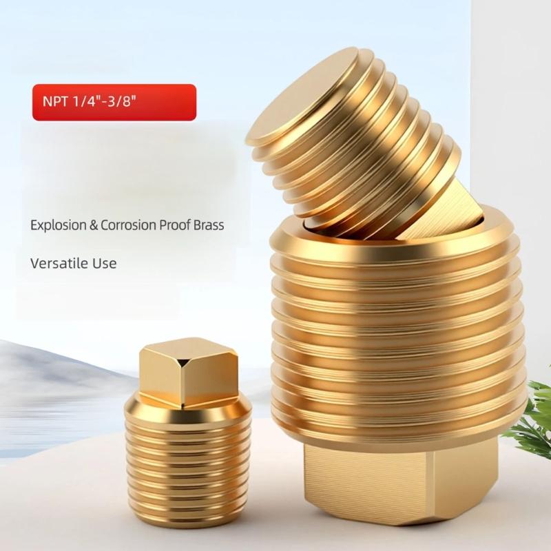 Marine Drain Replacement Part 1/2 in Pipe Thread Male Fitting, Metal 2 Pack with Wrench Flat Base for Water Tanks, Roller Openings, and Service Work