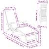 Adjustable and Foldable Sun Lounger Set 2 Pcs 55 X 146 X 91 Cm