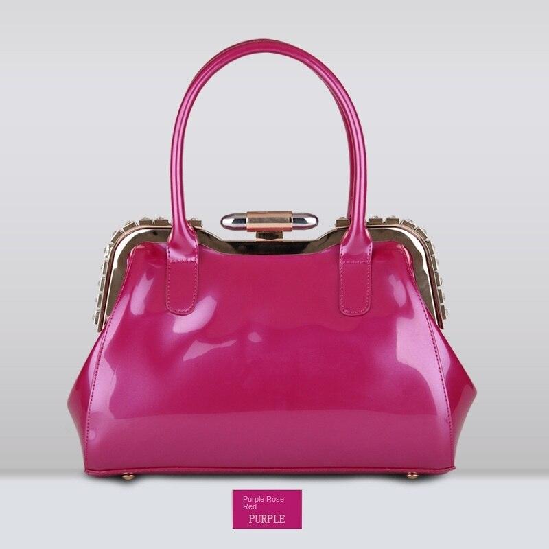 IELGY Weicher Griff, trägerlos, vertikal, quadratisch, PU, ​​einfarbig, modisch, tragbar, im europäischen und amerikanischen Stil