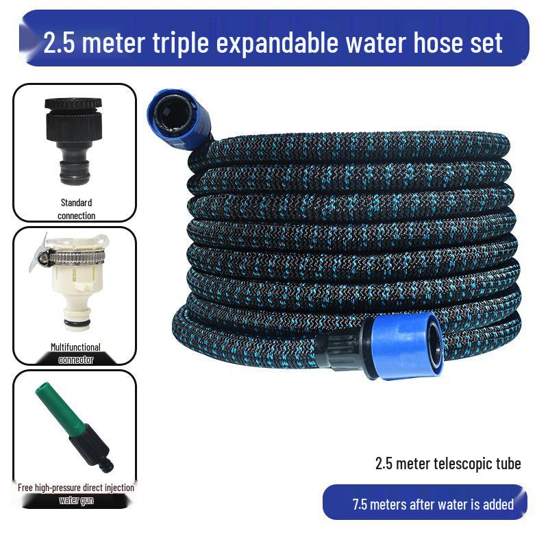 Retractable High-Pressure Hose: Versatile Car Wash & Garden Watering Tool for Easy Storage