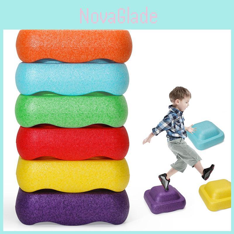 Rainbow River Stones Sensory Training Equipment Balance Training Children's Early Education Toy Stepping Stones