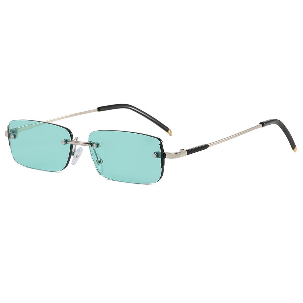 Superhot Eyewear 27369 Fashion 2026 Vintage Y2K Rimless Rectangle Sunglasses for Men and Women