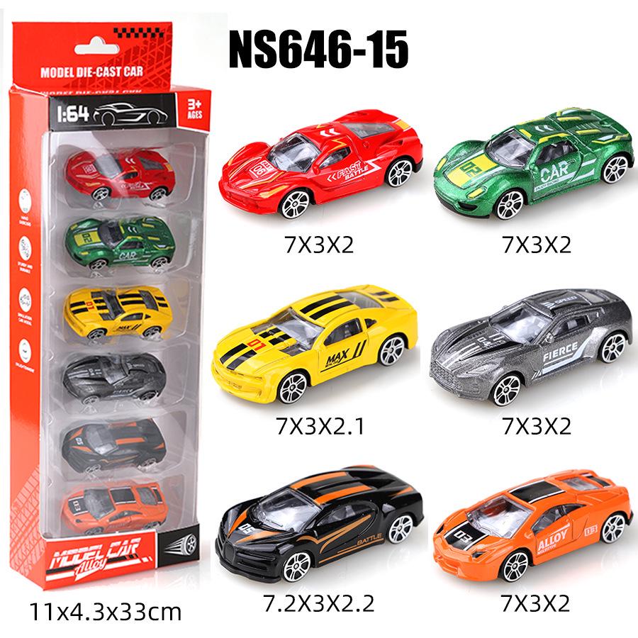 1:64 Alloy Toy Car Racing & Police Model Set for Kids