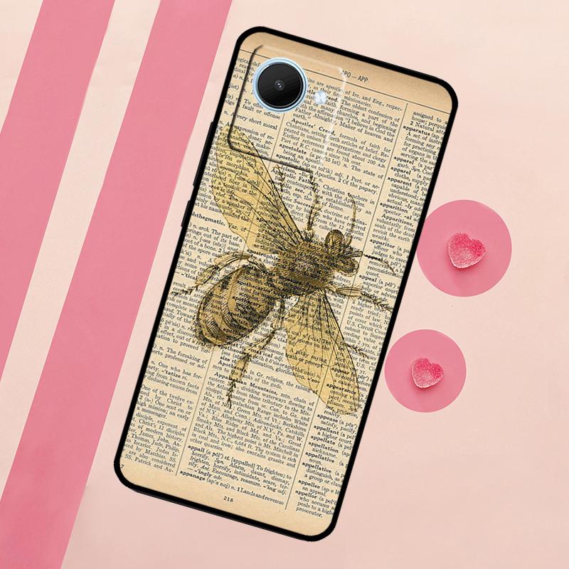 Bee Honey Case For Realme C53 C55 C35 C33 C31 C30 C25s C21Y C15 C11 GT Neo 5 3T 2T 9 10 11 Pro Plus