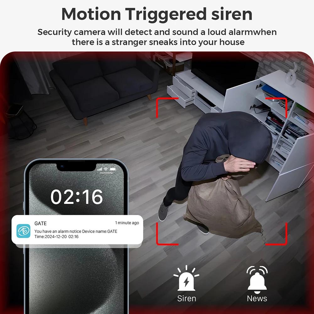 HD 1080P WiFi Camera 120° Wide Angle Mini Camera DIY Module Video Recorder Motion Detection Baby Monitor Surveillance Camcorder