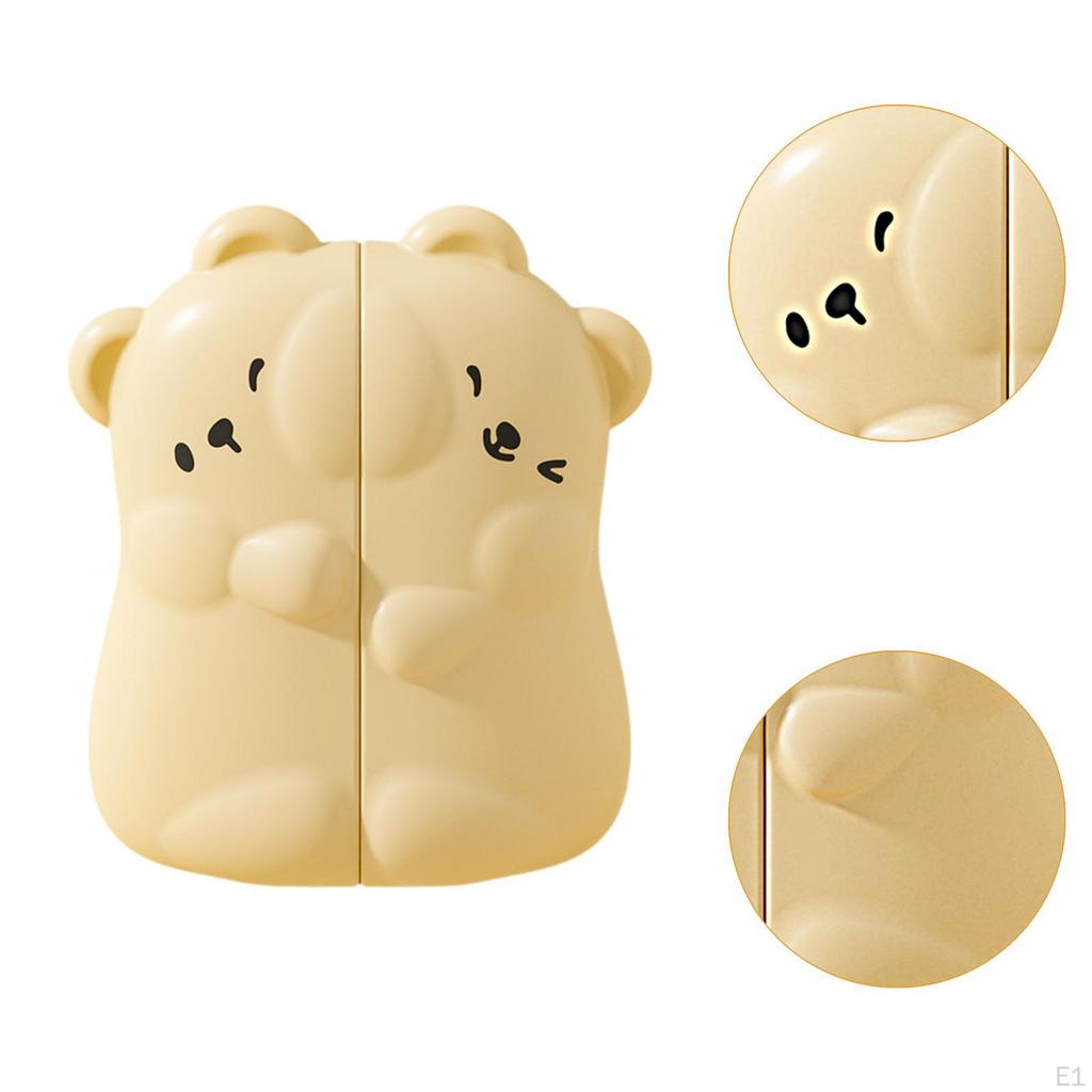Small Electric Hand Warmer 3 Temperature Settings Adjustable Bear Shaped Portable Pocket
