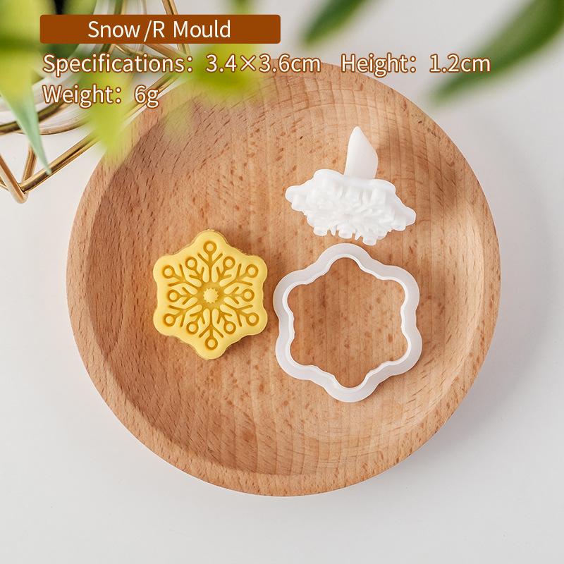 

Мини Рождественские формочки для печенья в виде снежинок, формочка для тиснения мастики для торта, форма для печенья с надписью «С Рождеством», штамп, инструмент для выпечки, украшения торта