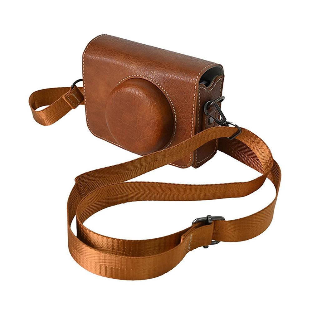 PU Läder Kameraväska för Canon SX740 HS SX730 G7X Mark II III G7X2 G7X3 Panasonic LX15 LX10 Sony ZV1II ZV1F