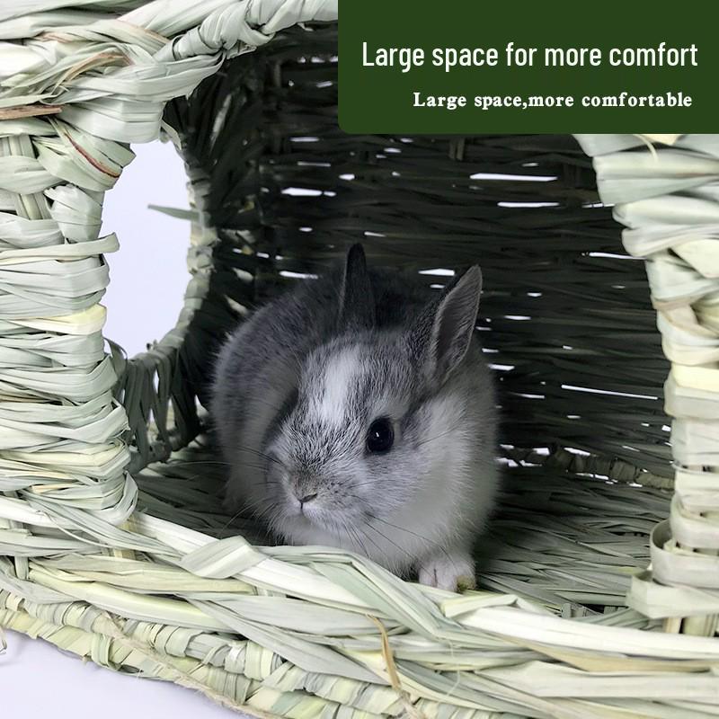 Foldable Grass Nest for Small Pets: Rabbit, Hamster, Guinea Pig