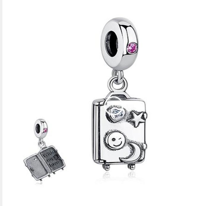 New925 Silver Family Heart-Shaped Bead Boy Girl Pendant Suitable For European Original Bracelet DIY Accessories ExquisiteJewelry